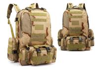 Mochila táctica 4 en 1 para hombre, bolsa de 55L para deportes al aire libre, Camping, senderismo, viajes, escalada - details 25