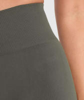 Pantalones cortos sin costuras para mujer, ropa de medio pantalón suave para Fitness, Yoga, gimnasio, correr y bicicleta, novedad - details 14