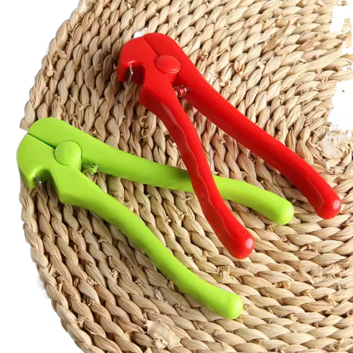 Abrazaderas de apertura de concha de ostra con mango de plástico, abridor de botellas, abridor de vieiras de cangrejo y ostra, carga de resorte profesional - 1
