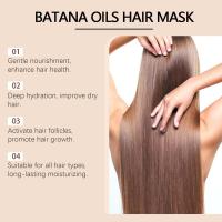 La película WIYUN Batana Care nutre el cuidado del cabello, dejando una textura suave. Fuerte, flexible, recto enrollado, nutritivo y - details 4