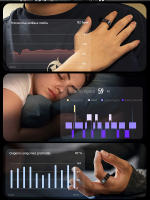 Anillo inteligente SANLEPUS con pantalla OLED: rastrea pasos, frecuencia cardíaca, calorías, sueño y estrés las 24 horas, los 7 días de la semana |   Resistencia al agua hasta 5 ATM |   Carga inalámbrica + aplicación QRing para iOS/Android - details 9