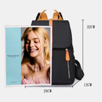 Mochila Oxford Negra impermeable para Mujer, Bolso Escolar antirobo de gran capacidad, Bolso de viaje, Bolso de hombre - details 4
