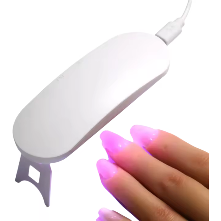 LULAA Mini Lámpara de Secado de Esmalte UV LED Portátil Accesorios Profesionales de Arte de Uñas - 1