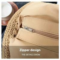 Bolso de Hilo Tejido con Cuentas de Madera Perfecto para Vacaciones y Salidas a la Playa - details 0