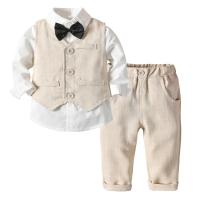 Ropa de primavera y otoño para niños nuevos productos, conjunto de tres piezas de traje para niños - details 7