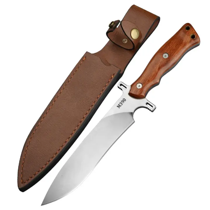 Cuchillo de supervivencia para exteriores con funda de alta calidad en acero M390 EDC portátil para camping y defensa personal, cuchillo táctico. - 1