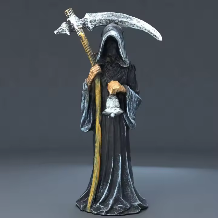 Estatua Reaper europea y americana, artesanía de resina, adorno de Decoración de mesa de jardín, escultura Reaper, nuevo - 1