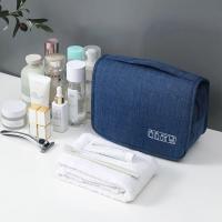 Bolsa de almacenamiento portátil de tela Oxford para hombre y mujer, organizador de artículos de tocador, bolsa de cosméticos impermeable, bolsa de lavado de viaje colgante - details 9
