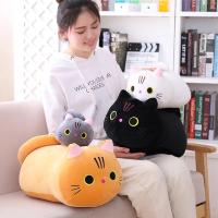 Cojín de Peluche de Gato Lindo Almohada de Sofá Suave para Niños Muñeco de Dibujos Animados Relleno - details 7