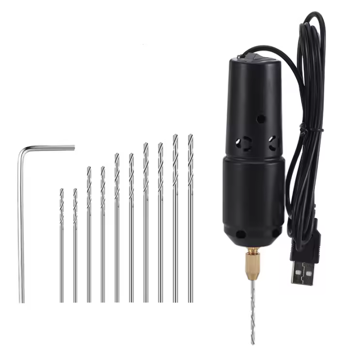 Mini taladro eléctrico de mano portátil USB, pluma de grabado, Kit giratorio, tallado de joyas, herramienta de bricolaje - 1