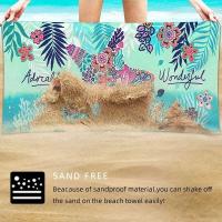 Toalla de playa de microfibra sin arena, fina, de secado rápido, súper absorbente, toallas grandes y ligeras para viajes, deportes, piscina - details 16