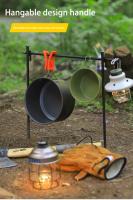 Juego de olla portátil para acampar al aire libre, cocina de montañismo, tetera de Picnic, hervir y freír, combinación de vajilla - details 10