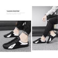 2025 Moda Hombres Nuevo Estilo Lat-suela Salvaje De Fondo Plano Verano Sección Delgada Baotou Medias Zapatillas - details 3