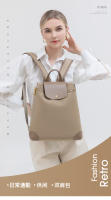 Mochila antirrobo para mujer Nuevas y elegantes mochilas para ir al trabajo Mochila de viaje al aire libre para mujer Bolsa de cuero adhesiva Bolsas urbanas de moda estética Bolsas de libros de color azul - details 0