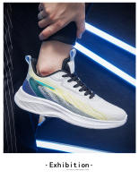 50 yardas Zapatillas de correr de alta calidad para hombre y mujer, zapatos deportivos informales de malla cómodos y ligeros con amortiguación - details 8