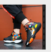 Zapatillas de Baloncesto de Cuero Impermeable para Niños Zapatillas de Tenis de Moda para Correr al Aire Libre Zapatillas Deportivas Escolares Antideslizantes - details 10