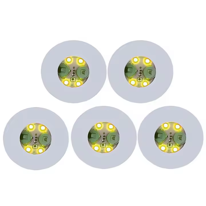 Pegatina de cristal LED brillante para decoración de fiestas, 5 piezas, suministros para el Día de San Valentín y bodas - 1