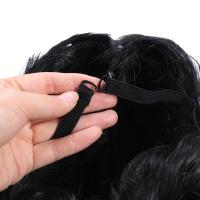 Accesorios para el cabello, peluca corta y rizada a la moda, pelucas onduladas masculinas naturales marrones, extensiones de cabello para hombres guapos, pelo sintético para uso diario - details 0