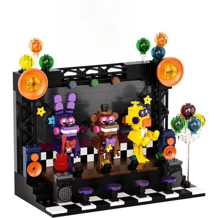 Juguete de bloques de construcción de escenario de pantalla completa cinco en uno, escenario de juego de terror clásico y juego de construcción de monstruos, colección para fanáticos de este juego (467PCS) - 1