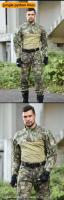 Traje de entrenamiento táctico al aire libre con conjunto de rana de camuflaje Hanye - details 7