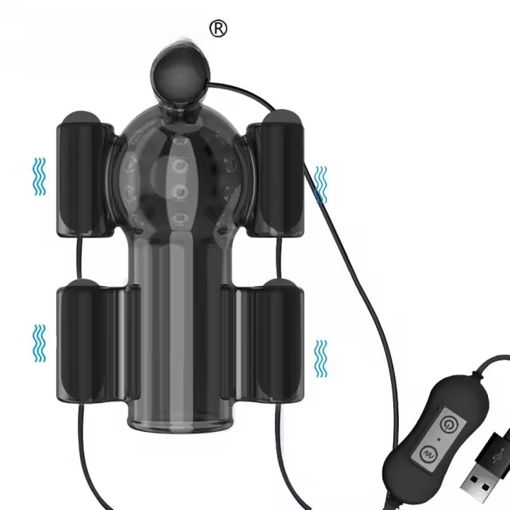 Leten Sex Men 20 Speed ​​Trainer Ring glande vibrador juguetes para adultos retrasar la eyaculación pene masculino masturbarse - 1
