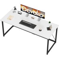 Escritorio pequeño para Ordenador, 100 x 50 x 73 cm Escritorio, Mesa de Oficina en casa, Escritorio para Ordenador portátil, Mesa de Diseño Industrial Blanco - details 8