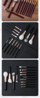 Venta caliente 13 juegos de lana de pelo animal cepillo de polvo suelto cepillo de color de punta cepillo de pendiente cepillo de sombra de ojos herramientas de belleza - details 6