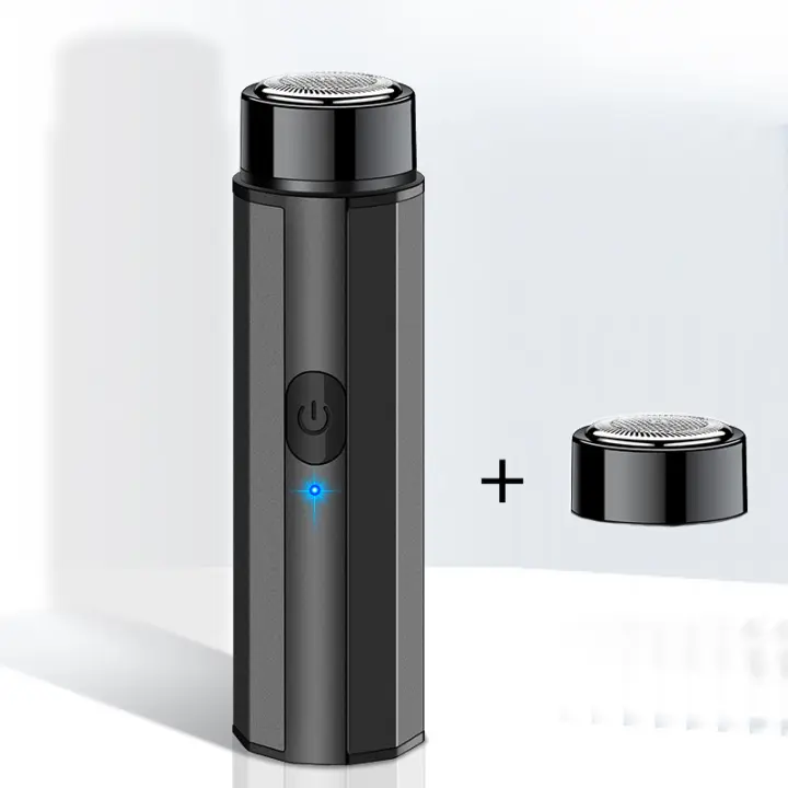 Mini Afeitadora eléctrica para hombres, maquinilla de afeitar portátil con cuchilla para Barba, carga USB, máquina de afeitar - 1