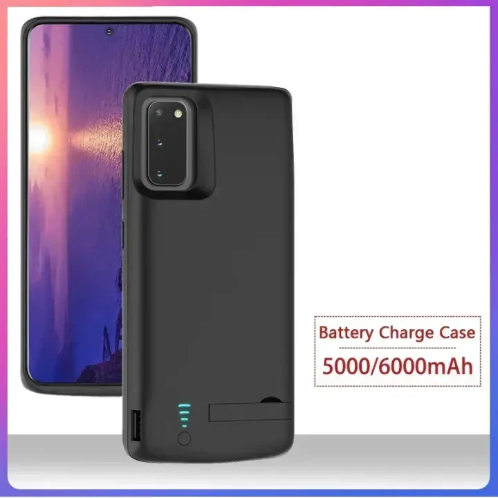 Funda Batería Externa 6000mAh para Samsung S10, S10 Plus, S10E, S20, S20 Plus, S20 Ultra, S20 FE, S9 Plus, S8 Plus - Carga Rápida y Diseño Compacto - 1