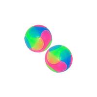 FineInno 4 PCS Bolas de Perro iluminadas con forma de bola elástica que brillan en la oscuridad, juguetes interactivos para mascotas para cachorros, gatos, perros (4 bolas grandes y lisas) - details 7