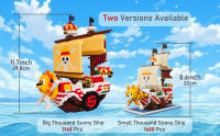 Modelo de Barco Pirata OP Anime DIY 3D Micro Building Blocks Set, Mini Bricks Playset juguetes para adolescentes Fans regalos de cumpleaños Souvenir - details 0