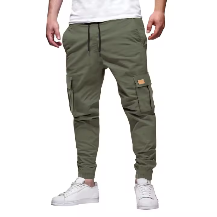 Pantalones cargo de otoño para hombre, pantalones informales con múltiples bolsillos para hombre - 1
