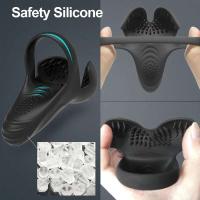 Vibrador 3 en 1 para perineo masculino y juguete sexual, anillo homosexual, entrenador testicular, estimulador escrotal, máscara, anillo para pene - details 2