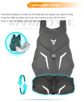MOTOCENTRIC Hombres Mujeres Mochila para casco de motocicleta Mochila impermeable para montar en motocross Bolsa ligera para moto Reflexión de gran capacidad - details 9