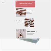 Juego de toallas de baño absorbentes de rayas, simples, suaves, para cara de adultos - details 2