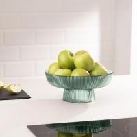 Cuenco de Cristal para Frutas Bol Grande Decorativo de Cocina Verde Ideal para Snacks Dulces - details 2
