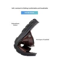 Sandalias de cuero suave de verano para hombre, sandalias antideslizantes informales con punta abierta para exteriores, sandalias deportivas cómodas para playa - details 3