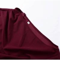 OUWU- Vestido de manga larga para mujer, elegante color sólido con abertura frontal, de moda para primavera y verano 2024 - details 14