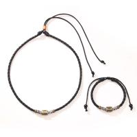 Collares para Hombre Ajustables de Cuerda Encerada, Colgante de Metal con Diseño Tribal, Estilo Retro Boho, Regalos para Hombre 2025 - details 2