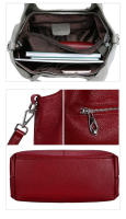 Nuevo bolso de mujer de gran capacidad, bolso de mano urbano de cuero suave simple para mujer - details 4