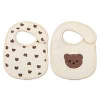Babero de algodón de 2 piezas para bebé, toalla de Saliva impermeable para alimentación de recién nacido, paño para eructar - details 9