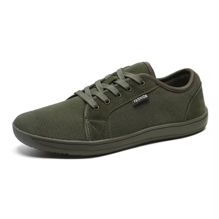 Zapatos descalzos de punta ancha para hombre, zapatillas minimalistas cómodas para caminar, transpirables, informales, antideslizantes para correr - 1