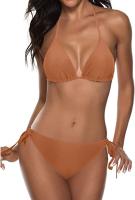 Traje de baño de vacaciones casual de bikini de tres puntos dividido para mujer profesional - details 43