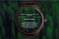 Reloj de Cuarzo Ébano de Alta Calidad Diseño Nórdico Minimalista Correa de Cuero Genuino - details 5