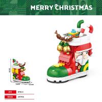 Casa de Pan Dulce de Navidad Carrito de Alce Bloques de Construcción Regalos de Fiesta de Año Nuevo - details 11
