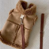 Chaleco de Invierno para Perros Cálida Prenda de Mascota de Piel de Vaca para Perros Pequeños y Medianos Ropa de Cachorro Terrier de Yorkshire - details 1