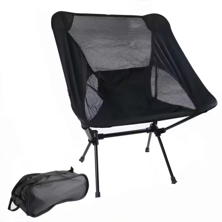 Silla Plegable Lunar Portátil Ultra Ligera para Acampar al Aire Libre Ideal para Playa, Pesca, Senderismo, Picnic - 1