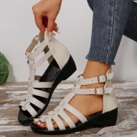 Sandalias informales con tacón de cuña para mujer, zapatos de verano - details 1