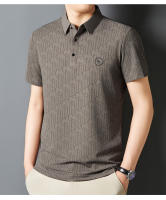 Camiseta de manga corta con estampado de solapa a la moda de verano, polo informal holgado y transpirable, top 2025 - details 2