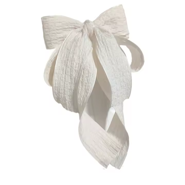 Sombreros con clip de resorte con lazo de cinta de textura importada hechos a mano - 1